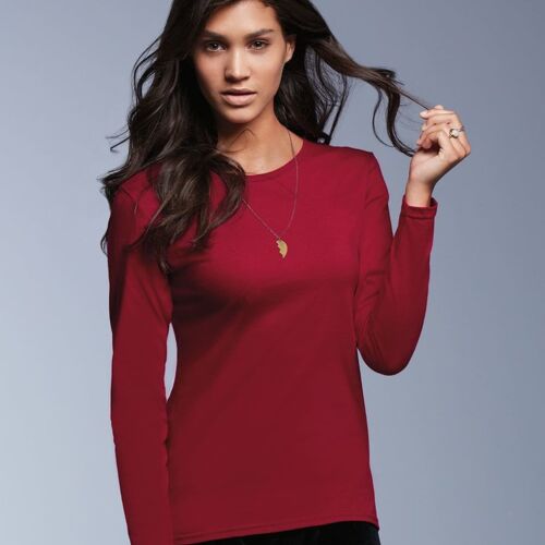 Women's Lightweight-Ringspun™ Long Sleeve-Tee. Thumbnail