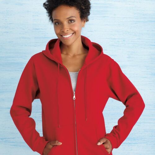   Heavy Blend Women's Full-Zip Hooded-Sweatshirt. Thumbnail