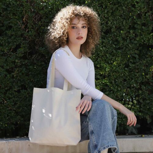 Organic Versatile Cotton Tote. Thumbnail