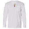 USA-Made Long Sleeve T-Shirt with a Pocket. Thumbnail