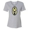 Women's Relaxed Heather CVC V-Neck Tee Thumbnail