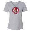 Women's Relaxed Heather CVC V-Neck Tee Thumbnail
