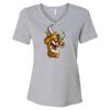 Women's Relaxed Heather CVC V-Neck Tee Thumbnail