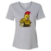 Women's Relaxed Heather CVC V-Neck Tee Thumbnail