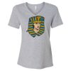 Women's Relaxed Heather CVC V-Neck Tee Thumbnail