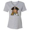 Women's Relaxed Heather CVC V-Neck Tee Thumbnail