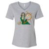 Women's Relaxed Heather CVC V-Neck Tee Thumbnail