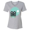Women's Relaxed Heather CVC V-Neck Tee Thumbnail