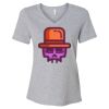 Women's Relaxed Heather CVC V-Neck Tee Thumbnail