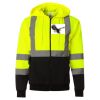 Hi-Vis Full-Zip Hooded Sweatshirt Thumbnail