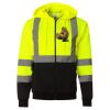 Hi-Vis Full-Zip Hooded Sweatshirt Thumbnail