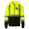 Hi-Vis Full-Zip Hooded Sweatshirt Thumbnail