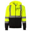 Hi-Vis Full-Zip Hooded Sweatshirt Thumbnail