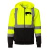 Hi-Vis Full-Zip Hooded Sweatshirt Thumbnail