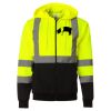 Hi-Vis Full-Zip Hooded Sweatshirt Thumbnail