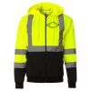 Hi-Vis Full-Zip Hooded Sweatshirt Thumbnail