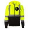 Hi-Vis Full-Zip Hooded Sweatshirt Thumbnail