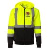 Hi-Vis Full-Zip Hooded Sweatshirt Thumbnail