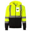 Hi-Vis Full-Zip Hooded Sweatshirt Thumbnail